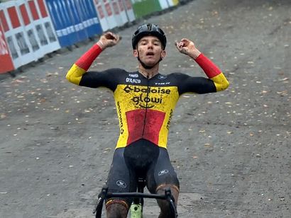 Thibau Nys, l�der de la selecci�n belga para oponerse a Van der Poel en el Mundial de Ciclocross